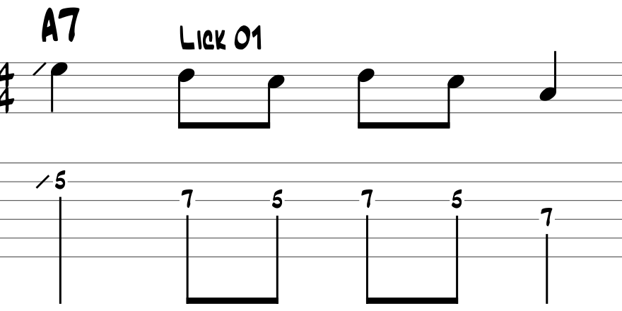 Blues Licks 1 - Guitar Gym#1